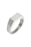 Allsaints Rectangle Flat Signet Ring