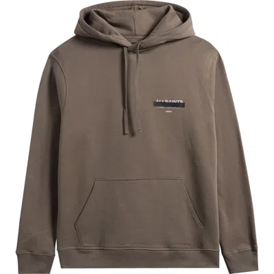 Allsaints Redact Hoodie In Brown