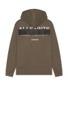 Allsaints Redact Hoodie In Brown