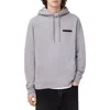 Allsaints Redact Pullover Embroidered Logo Hoodie In Halfpipe Grey