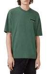 Allsaints Redact Mock Neck Graphic T-shirt
