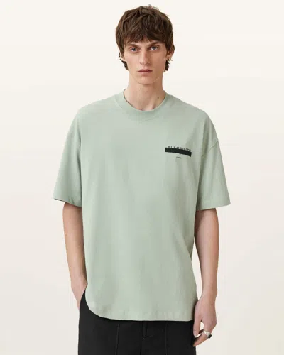 Allsaints Redact Oversized Embroidered Logo T-shirt