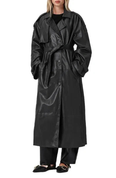 ALLSAINTS ALLSAINTS REED LEATHER TRENCH
