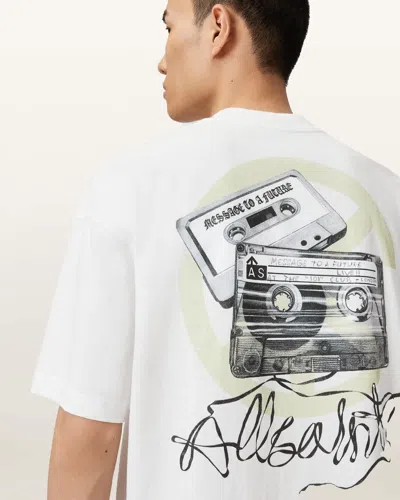 Allsaints Reel Short Sleeve T-shirt In White
