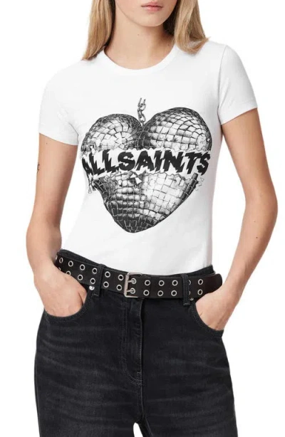 Allsaints Reflect Stevie Graphic T-shirt In White