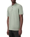 Allsaints Reform Cotton Slim Fit Polo Shirt In Green