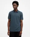 Allsaints Reform Short Sleeve Polo Shirt In Workers Blue