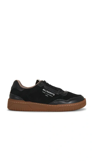 Allsaints Regan Low Top Sneaker In Black