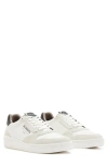 Allsaints Regan Logo-print Leather Low-top Trainers In Chalk White/bl