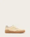 Allsaints Mesh-leather Regan Sneakers In Chalk White/clay