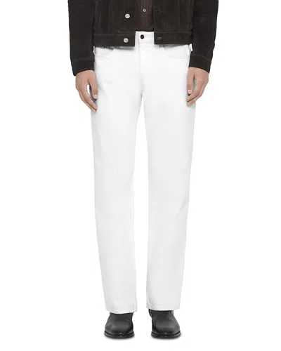 Allsaints Regular Fit Bootcut Jeans In Optic White
