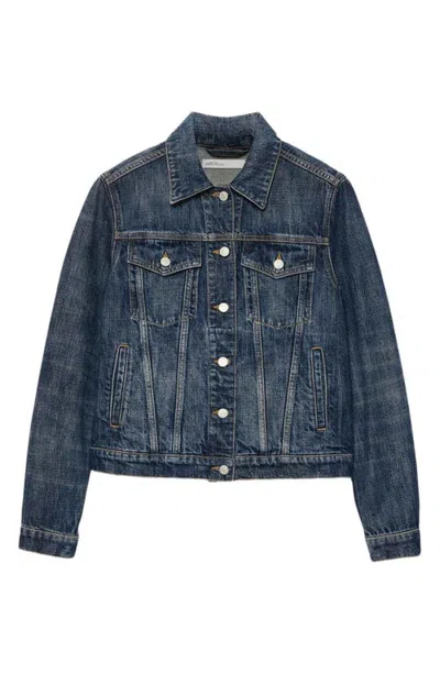 Allsaints Regular Trucker Jacket In Dark Indigo