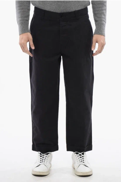 Allsaints Regular Waist Cotton Casual Belo Pants In Black