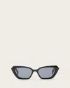 Allsaints Rei Cat Eye Sunglasses In Gloss Black