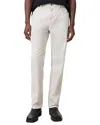 Allsaints Reid Straight Fit Corduroy Jeans In Cream Taupe