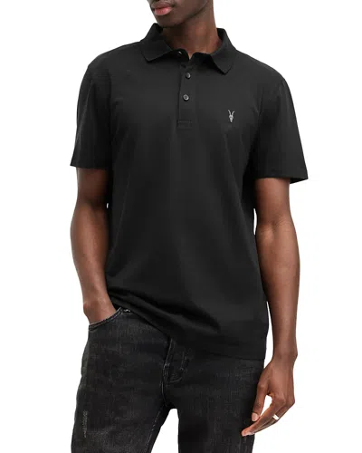 Allsaints Reform Ss Polo In Black