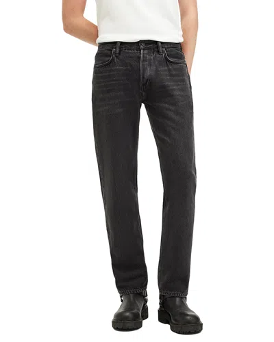Allsaints Reid Regular Fit Jeans In Black