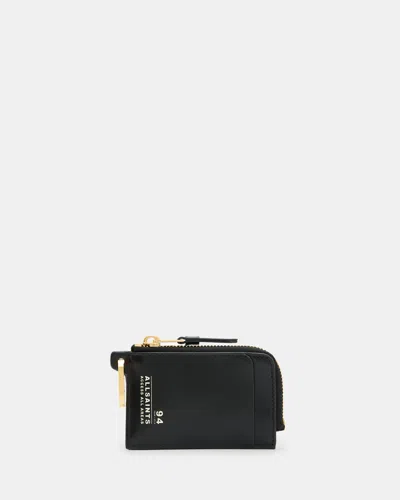Allsaints Remy Access All Areas Leather Wallet In Black
