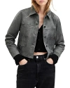 ALLSAINTS REMY LEATHER TRUCKER JACKET