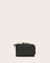 Allsaints Remy Leather Grain Wallet In Black