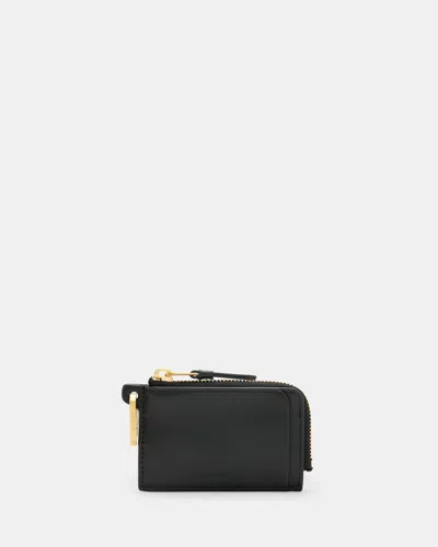 Allsaints Remy Leather Wallet In Black
