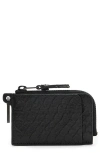 Allsaints Remy Leather Wallet In Black/black