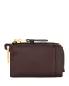 Allsaints Remy Leather Wallet In Burnt Red