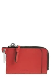 Allsaints Remy Leather Wallet In Gala Red