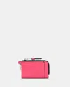Allsaints Remy Leather Wallet In Hot Pink