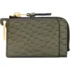 Allsaints Remy Leather Wallet In Military Green