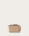 Allsaints Remy Leather Wallet In Mink Brown