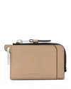 Allsaints Remy Leather Wallet In Mink Brown
