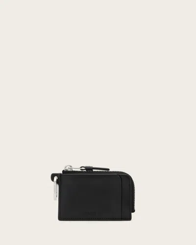 Allsaints Remy Leather Wallet In Red