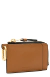 Allsaints Remy Leather Wallet In Sepia Brown
