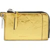 Allsaints Remy Leather Wallet In Warm Gold