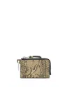 Allsaints Remy Snake Embossed Leather Wallet In Animal Print