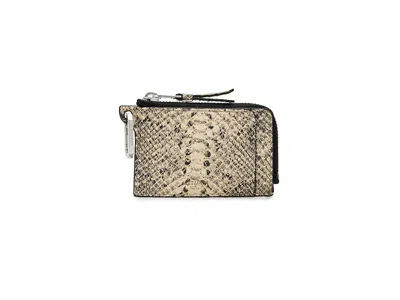 Allsaints Remy Snake Wallet Wallet Handbags Desert White: One Size