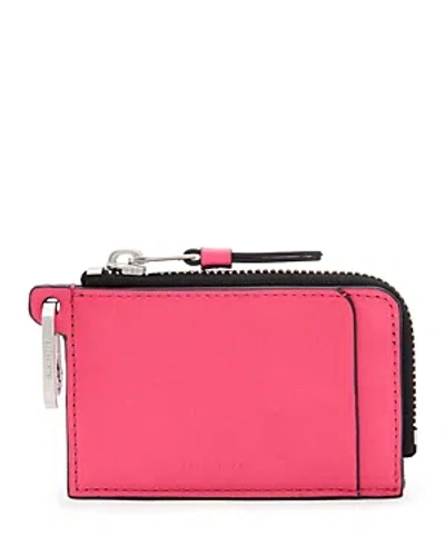 Allsaints Remy Wallet In Hot Pink