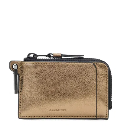 Allsaints Remy Wallet In Yellow