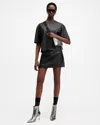 Allsaints Renai Desserto Mini Skirt In Black