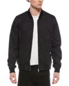 Allsaints Rev Bassett Reversible Bomber Jacket In Black