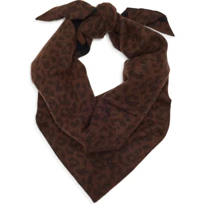 Allsaints Reversible Triangle Scarf In Brown