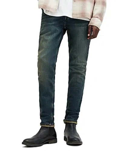Allsaints Rex Slim Fit Stretch Denim Jeans In Tinted Indigo