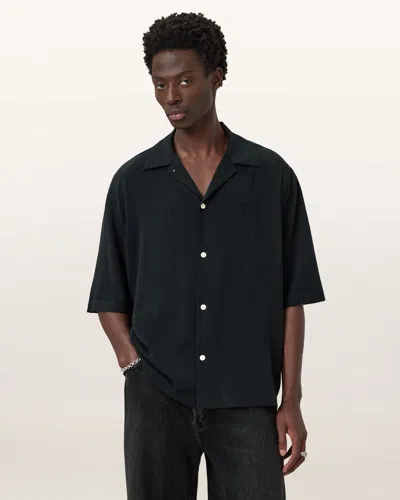 ALLSAINTS ALLSAINTS RIALTO OVERSIZED SHORT SLEEVE SHIRT,