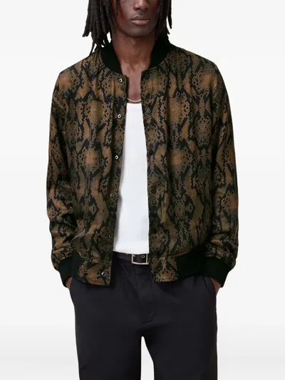 Allsaints Ribbed-collar Reversible Bomber Jacket