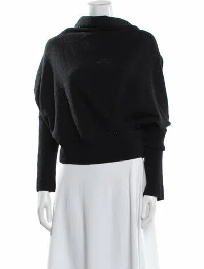 Pre-owned Allsaints 'ridley Sparkle' Wool Sweater In Black