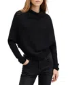 Allsaints Ridley Funnel Neck Sweater In Black