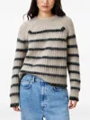 Allsaints Riga Striped Jumper In Multi