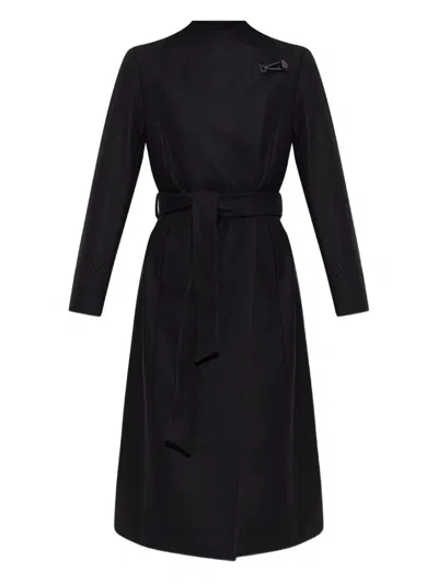 Allsaints Riley Belted Coat In Black