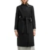 Allsaints Riley Wool Blend Belted Coat In Black